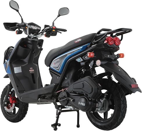 X-PRO 150cc Moped Street Gas Moped 150cc Adult Bike with 12" Aluminum Wheels (Blue, Factory Package) in Kuwait