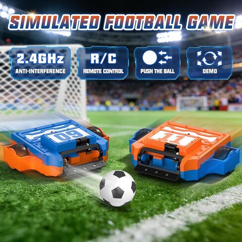 Remote Control Battle Robots Soccer Robot Game Set for Kids, 2-Player RC Football Robots Table Game with 2 Balls & 2 Goals, Fighting Robot STEM Toy Birthday Gift for Boys and Girls Age 5 & Up in Kuwait