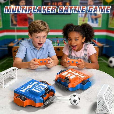 Remote Control Battle Robots Soccer Robot Game Set for Kids, 2-Player RC Football Robots Table Game with 2 Balls & 2 Goals, Fighting Robot STEM Toy Birthday Gift for Boys and Girls Age 5 & Up in Kuwait