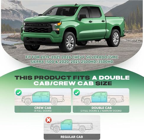 Autorder Foldable Under Seat Storage Organizer for 2019-2026 Chevy Silverado/GMC Sierra 1500 & 2020-2025 2500HD/3500HD, 600D Oxford Fabric Waterproof Underseat Tool Box Accessory for Double & Crew Cab in Kuwait