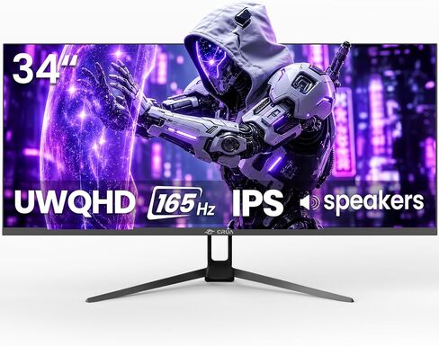CRUA 22 Inch White Monitor, FHD 1080P 95% sRGB 75Hz Computer Monitor Support Low Blue Light, Tilt Adjustment, Wall Mount Install. Desktop PC Display for Office or Gaming(HDMI/VGA Ports) in Saudi Arabia