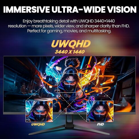 CRUA 22 Inch White Monitor, FHD 1080P 95% sRGB 75Hz Computer Monitor Support Low Blue Light, Tilt Adjustment, Wall Mount Install. Desktop PC Display for Office or Gaming(HDMI/VGA Ports) in Saudi Arabia