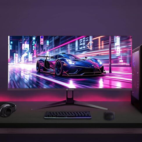 CRUA 22 Inch White Monitor, FHD 1080P 95% sRGB 75Hz Computer Monitor Support Low Blue Light, Tilt Adjustment, Wall Mount Install. Desktop PC Display for Office or Gaming(HDMI/VGA Ports) in Saudi Arabia