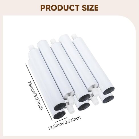 SM SunMix 10 قطع أنابيب طلاء ألومنيوم فارغة 10 مل تخزين أنابيب معجون الأسنان القابلة لإعادة الملء برطمان قابل للعصر لصلصة كريم اليد الغواش in Kuwait