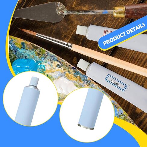 10Pcs Empty Oil Paint Tubes 60ml Metal Toothpaste Tubes for Cosmetic Samples Toiletry in Kuwait