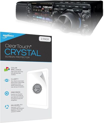 واقي شاشة BoxWave متوافق مع Yaesu FT-710 - ClearTouch Crystal (عبوتان)، غلاف فيلم عالي الدقة - دروع من الخدوش لـ Yaesu FT-710 in Saudi Arabia