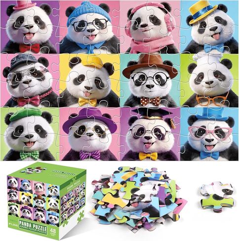 Jumbo Floor Puzzle for Kids Ages 3-5, 48 Piece Penguin Jigsaw Puzzles for Toddlers Ages 4-8, Large Floor Puzzles with 12 Penguin Characters — Educational Animal Learning Toy for Boys and Girls in Saudi Arabia