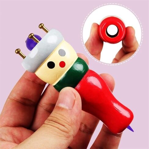 1 Set Spool Knitting Doll Set,Homemade Rope Tie DIY French Knitting Tool Kit Creativity Spool for Beginners DIY in Kuwait
