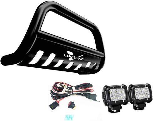 مجموعة فانجارد بلاك باودركوت بول بار 2.5 بوصة مكعب LED | متوافق مع 14-21 أكورا MDX / 19-24 هوندا باسبورت / 16-22 هوندا بايلوت / 17-24 هوندا ريدجلاين in Kuwait