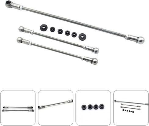 VALICLUD Car Gear Linkage Seal Kit 3pcs Set Vehicle Gear Push Connecting Rods Replacement for Compact Car Transmission Linkage Automotive Repair in Kuwait