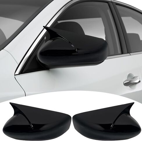 Side Mirror Cover,for Nissan Altima 2013-2018, Carbon Fiber Side Rear Mirror Covers Body Kit Accessories for Cars（Without Turn Signal Cutout） in Kuwait