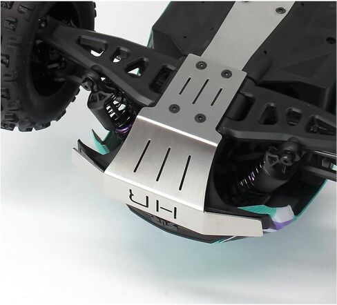 Hot Racing AMN311K Front Stainless Steel Skid Plate Bumper Upgrade Chassis Guard - fits Arrma MINI Kraton 4X4 1/16 Scale in Kuwait