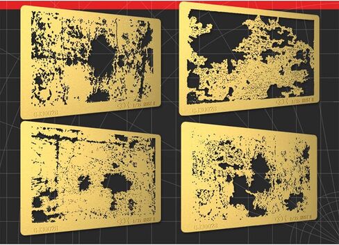 2x Model Painting Tools Stenciling Template Stencil Building Hobby Crafting in Kuwait