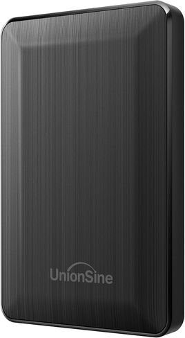 UnionSine 2.5" Portable External Hard Drive 1TB, USB 3.0 Type-C HDD Storage Compatible for PS4, Xbox, PC, Mac, TV, Desktop, Laptop(Black) HD3513 in Kuwait