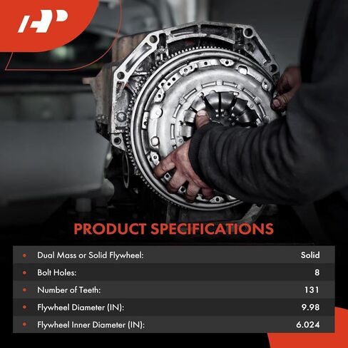 A-Premium Clutch Flywheel Compatible with Dodge Challenger 2009-2021 5.7L 6.1L 6.2L 6.4L, Manual Trans., 8 Bolt Holes, 131 Teeth, Replace# 05038113AC, 5038113AD in Kuwait