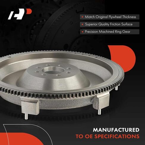 A-Premium Clutch Flywheel Compatible with Dodge Challenger 2009-2021 5.7L 6.1L 6.2L 6.4L, Manual Trans., 8 Bolt Holes, 131 Teeth, Replace# 05038113AC, 5038113AD in Kuwait