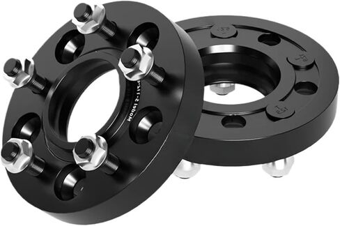Teeze 2/4 قطعة 5x115 CB71.6mm M14x1.5 Hub مركزي أسود مزورة فاصل عجلة متوافق مع دودج تشالينجر شفة لوحة 15/20/25/30 مم (4 قطعة 20 مم) in Kuwait