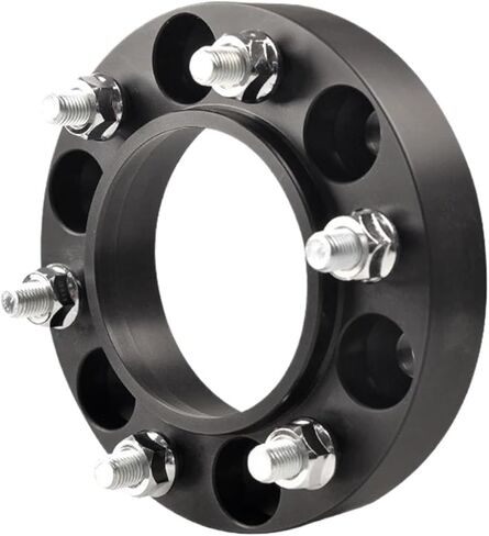 الجمر متوافق مع تويوتا هايلكس PCD 6x139.7 CB 106.1 M12X1.5 مزورة الألومنيوم الفواصل عجلة سوداء مهايئ توزيع 2 قطعة (أسود 35 مللي متر 2 قطعة) in Kuwait