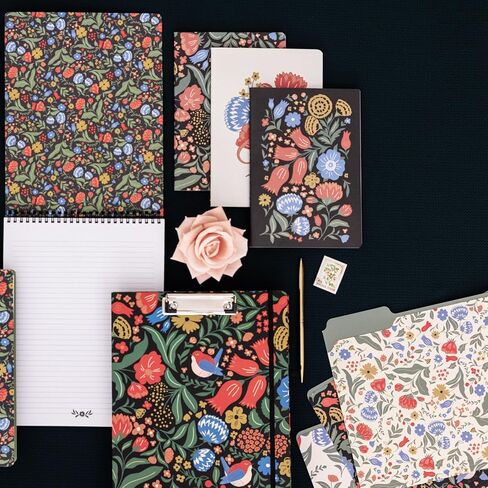 Steel Mill & Co Cute Botanical Stitch Journal Set of 3, Soft Cover Lined Notebook Journals, Lay-Flat Binding Memo Pads, Wanderlust in Kuwait
