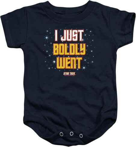 بدلة قطعة واحدة من Popfunk Star Trek I Just Boldly Went Baby Onesie (18 شهرًا) باللون الأزرق الداكن in Kuwait