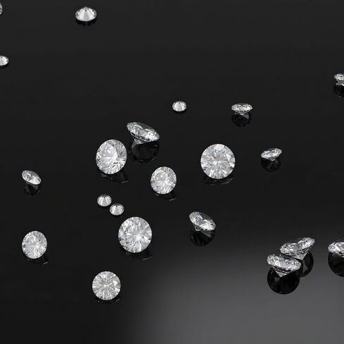 50Pcs Clear Cubic Zirconia Stone Set, 5 Size CZ Stones Faceted Pointed Back Cabochons, Clear Pointed Back Crystal Diamante Gems for DIY Jewelry Making, Nail Art, Ring Craft Decor in Kuwait