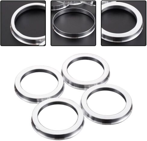 Aluminum Alloy Hub Centric Rings Spacer Set, OD 70.5mm (2.78in) x ID 66.1mm (2.60in), 10mm Thick, Precision Fit to Reduce Steering Vibrations, 4 Pack for Car and Truck Wheels in Kuwait