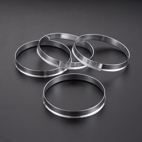Aluminum Alloy Hub Centric Rings Spacer Set, OD 70.5mm (2.78in) x ID 66.1mm (2.60in), 10mm Thick, Precision Fit to Reduce Steering Vibrations, 4 Pack for Car and Truck Wheels in Kuwait