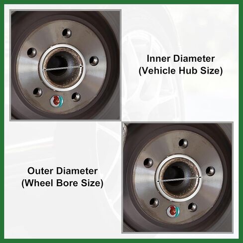Motoforti 4pcs OD 70.1mm to ID 67.1mm Aluminum Alloy Car Hub Centric Rings Wheel Bore Center Spacer Long-Lasting in Kuwait