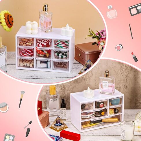 منظم الأعمال اليدوية ميستي ستريم مع 9 أدراج شفافة لمجموعة Office Home 9 in Kuwait