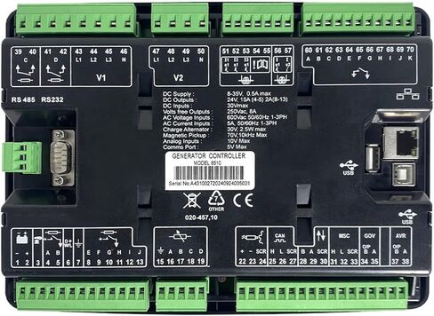 DSE8610 مولد مزامنة لوحة التحكم بدء التشغيل التلقائي وحدة تحكم مشاركة التحميل استبدال DSE8610MKII in Kuwait