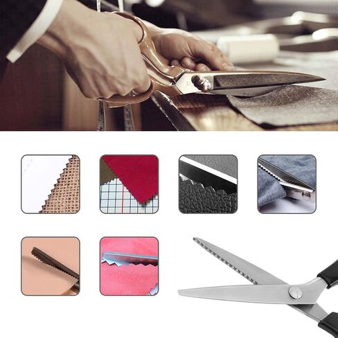 Sewing Scissors, Fabric Decorative Triangle Pinking Shears 3mm Sewing Pinking Shears in Kuwait