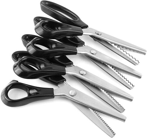 Sewing Scissors, Fabric Decorative Triangle Pinking Shears 3mm Sewing Pinking Shears in Kuwait