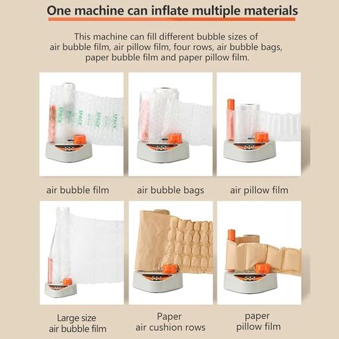 Air Cushion Packaging Machine,Automatic Bubbles Wrap Machine,39.4ft/min Inflation Rate,Adjustable Speed,Airs Volume,Temperature,0-100 Air Volume Adjustable in Kuwait