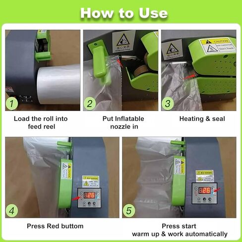 Air Cushion Packaging Machine, Portable Inflatable System for Bubbles Wrap and Filling Material, Stable Structure High Volume Packing Solution. in Kuwait
