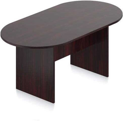 طقم طاولة وكرسي مؤتمرات GOF 6FT، 8FT، 10FT (G11320B)، كرز داكن، إسبرسو، جيري حرفي، ماهوجني، جوز (طاولة 10 أقدام فقط، جوز) in Kuwait