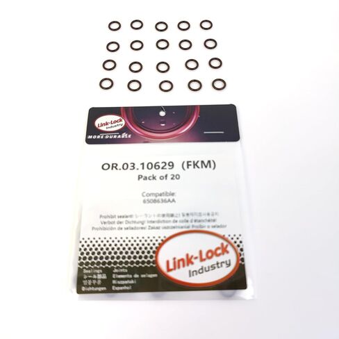 20 قطعة OR.03.10629 FKM Viton 7 × 1.5 مجموعة أدوات الختم العالمية O-Ring 6508636AA لسيارة جيب لكرايسلر in Kuwait