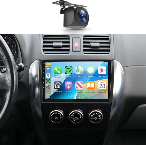 8Core 2+64G- for Suzuki SX4 2006-2013 Android Car Stereo with Wireless Carplay Android Auto, 9" HD 1280 * 720P IPS Touchscreen Car Radio with GPS WiFi DSP Audio Bluetooth 5.0 SWC+Backup Camera in Saudi Arabia