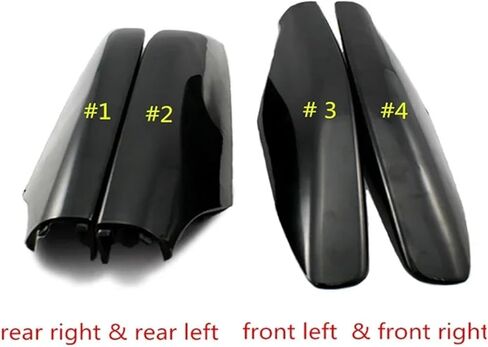 4Pcs Roof Rack Rail End Shell Protection Cover Compatible For Toyota Land Cruiser Prado LC120 FJ120 2003-2009 For Lexus GX470 2003-2009 in Kuwait