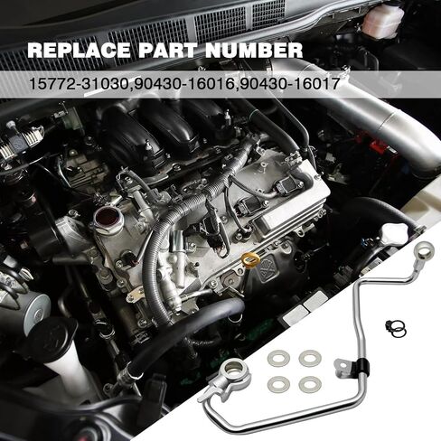 90430-16017 خط مبرد الزيت ومجموعة الحشيات مناسبة لتويوتا فينزا لسيينا لهايلاندر لـ RAV4 لكامري لأفالون 2009-2018 يستبدل 15772-31030 90430-16016 in Kuwait