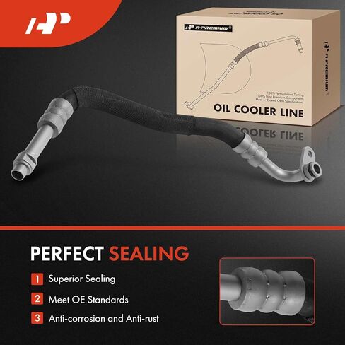 مجموعة خرطوم تبريد زيت المحرك A-Premium متوافقة مع سلسلة BMW E60/E61 535i 2008-2010، 535i xDrive 2009-2010، 535xi 2008 in Kuwait