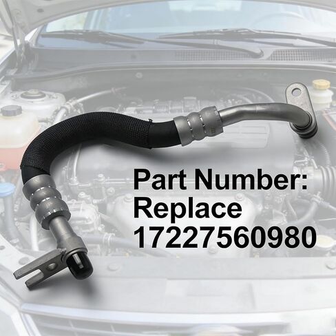 خرطوم خط تبريد زيت المحرك متوافق مع BMW E60 E61 Series 535i 2008-2010 535i xDrive 2009-2010 535xi 2008، استبدل ‎17227560980 in Kuwait