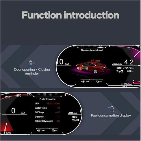 نظام لينكس لوحة سيارة LCD متوافقة مع BMW X1 E84 2006-2015 سيارة مجموعة رقمية أداة عرض شاشة عداد السرعة in Kuwait