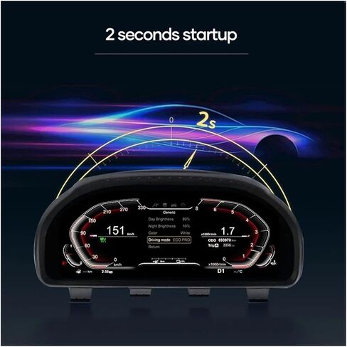 لوحة القيادة الرقمية 12.3 بوصة متوافقة مع BMW MINI 2014-2023 سنة لوحة لوحة القيادة LCD عداد السرعة أداة قمرة القيادة الافتراضية in Kuwait