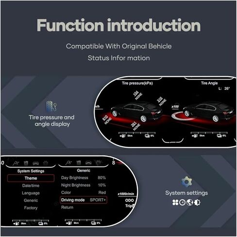 لوحة القيادة الرقمية 12.3 بوصة متوافقة مع BMW MINI 2014-2023 سنة لوحة لوحة القيادة LCD عداد السرعة أداة قمرة القيادة الافتراضية in Kuwait