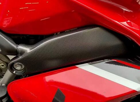 غطاء إطاري من ألياف الكربون من WangDong لسيارة Ducati Panigale V4 V4S V4R Street Fighter V4، غطاء مقاوم للحرارة، أسود in Kuwait