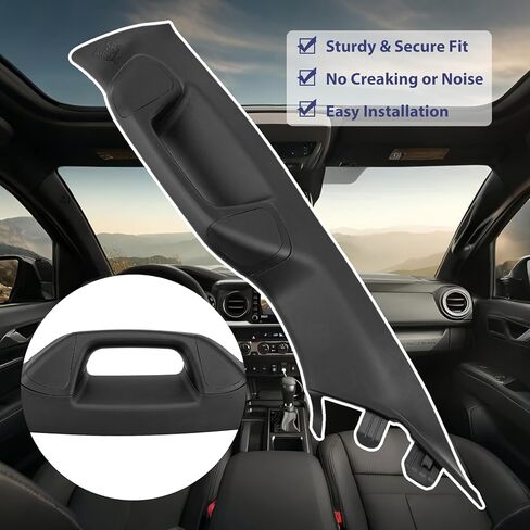 مقبض مقبض جانبي للسائق لسيارة toyota Tacoma 3rd Gen 2016-2023 مناسب لمقبض حمل جانبي للسائق Tacoma، نسيج على طراز OEM، يعزز الراحة وإمكانية الوصول، قوي، خالي من الضوضاء، سهل التركيب in Kuwait