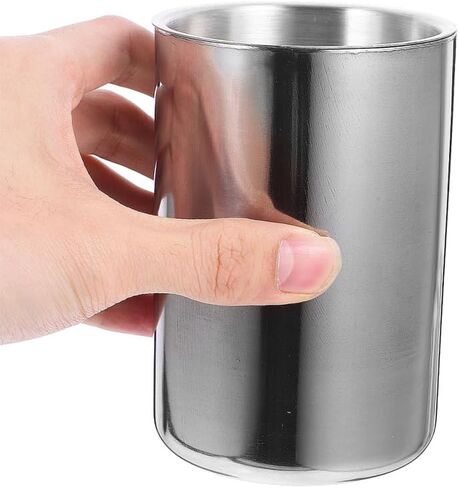 Abaodam 2 Pcs Stainless Steel Car Ashtray with Funnel Lid Smell Smokeless Vehicle Ash Tray for Car Cup Holder, Portable Metal Windproof Butt Bucket for Automotive, Outdoor Driver and Office Use in Kuwait