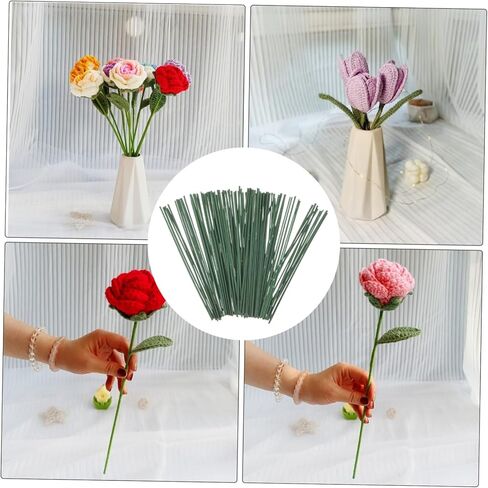 الأزهار سلك قضيب زهرة اصطناعية ينبع الأسلاك الجذعية الأزهار لترتيبات DIY سلك زهرة ينبع الزهور يختار الأسلاك in Kuwait