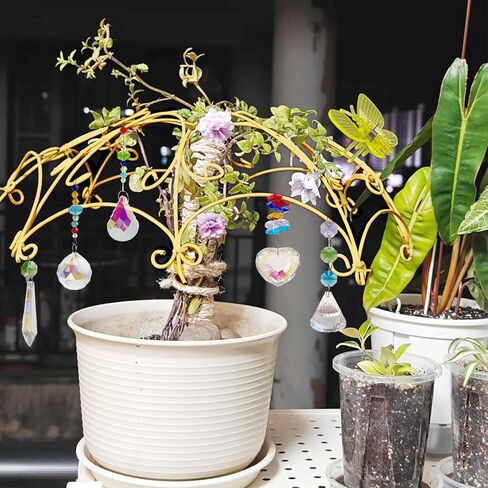 مجموعة أسلاك ألومنيوم حرفية مقاس 9 قياس/3 مم من SNAIL GARDEN مع أدوات التقاط أشعة الشمس الكريستالية، ومشابك وزردية نباتات الفراشة، سلك ألومنيوم 65.6 قدم (20 مترًا) للحرف اليدوية تعريشة نباتية، وصناعة المجوهرات (ذهبي وأسود) in Kuwait