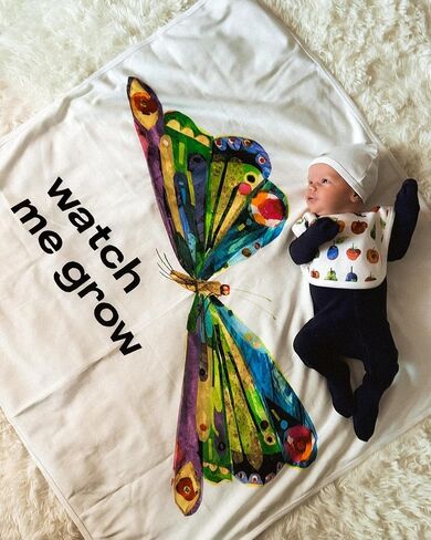 L'ovedbaby Unisex Baby Organic Blanket, Caterpillar in Saudi Arabia